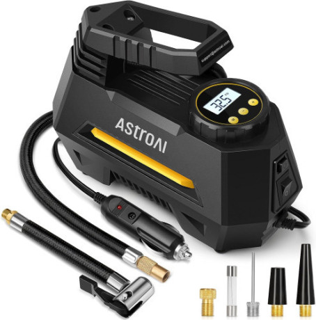 astroai-tire-inflator-portable-air-compressor-air-pump-for-car-tires-car-accessories-12v-dc-auto-pump-with-digital-pressure-gauge-big-0